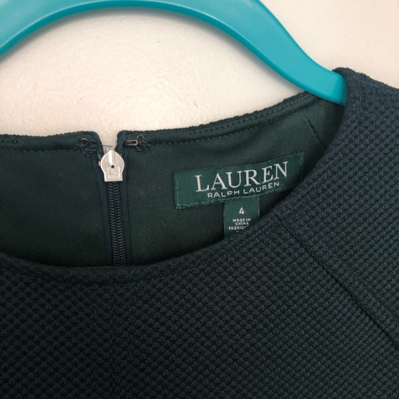 Dark Green Ralph Lauren Short Sleeve Knee Length Dress - Size 4 - Picture 6 of 13